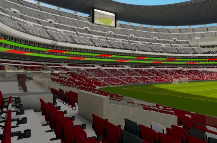 El Estadio Banorte, conocido como el Coloso de Santa Úrsula, empieza a revelar cómo lucirá tras su remodelación de cara al Mundial 2026.