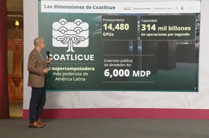 México presenta a Coatlicue, la supercomputadora más poderosa de America Latina.