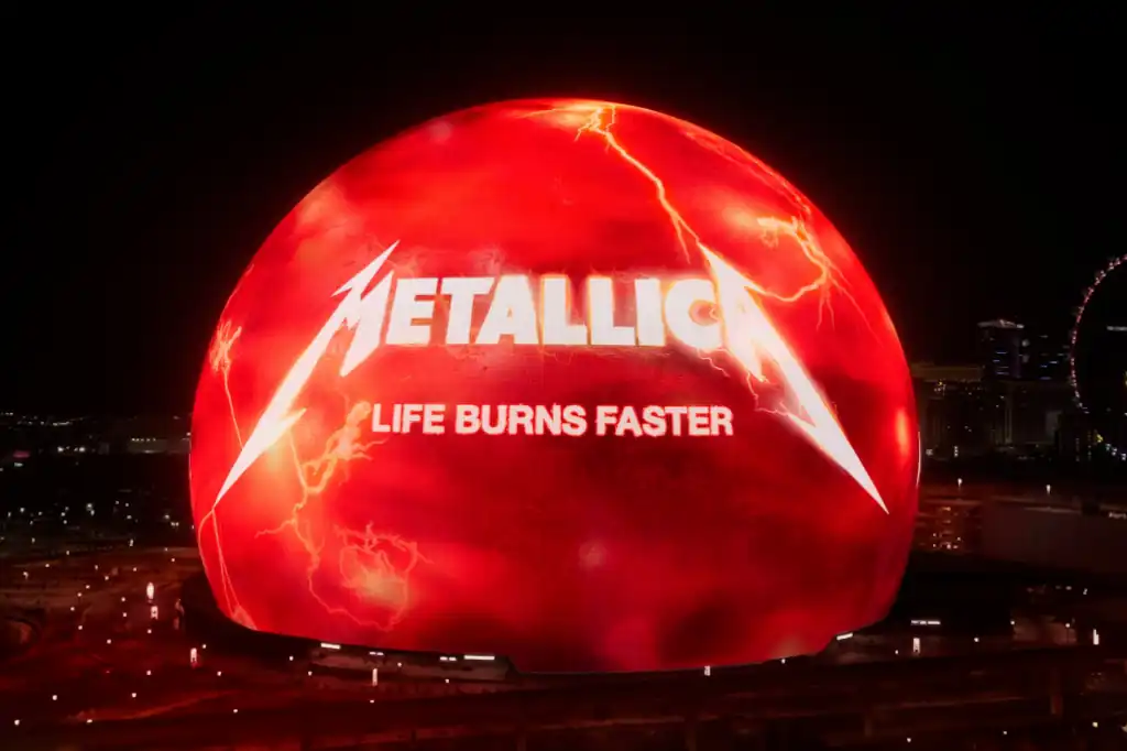 Metallica aterriza en Las Vegas con residencia histórica en The Sphere