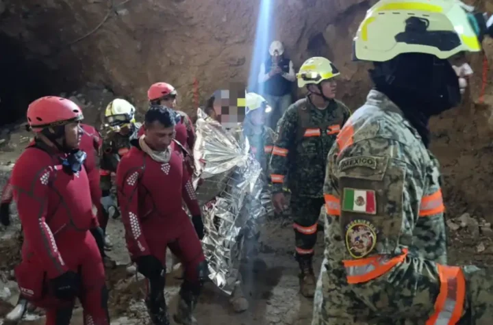Rescatan con vida a segundo trabajador atrapado en mina Santa Fe