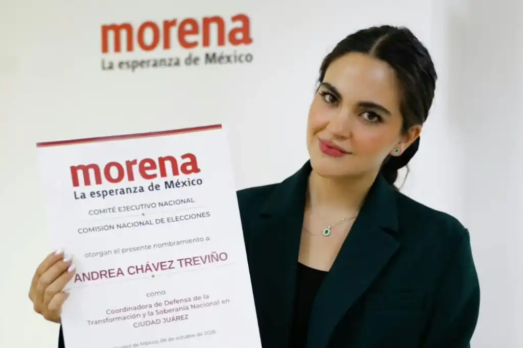Andrea Chávez es designada como coordinadora de Morena en Ciudad Juárez